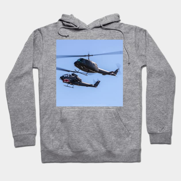 UH-1 Huey and AH-1 Huey Cobra Hoodie by acefox1